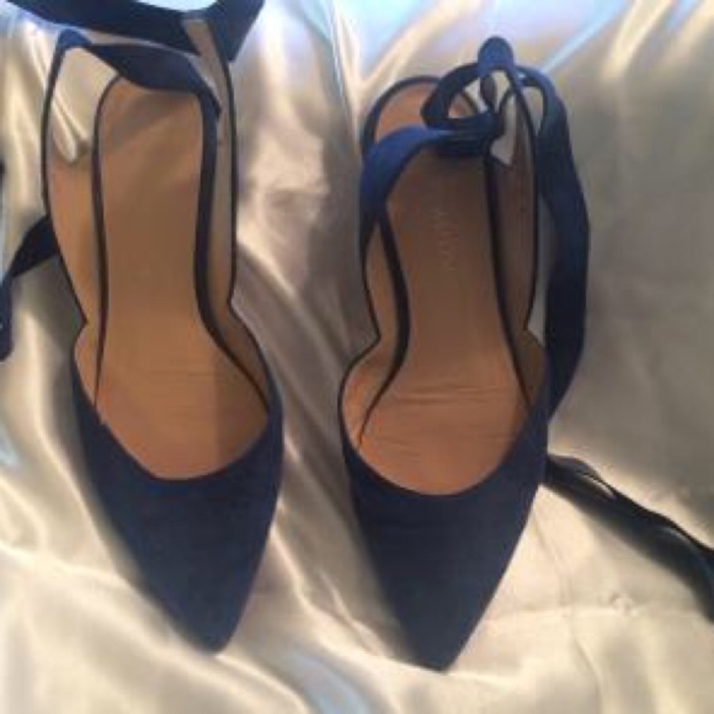 Stuart Weizmann Cobalt Blue Flats